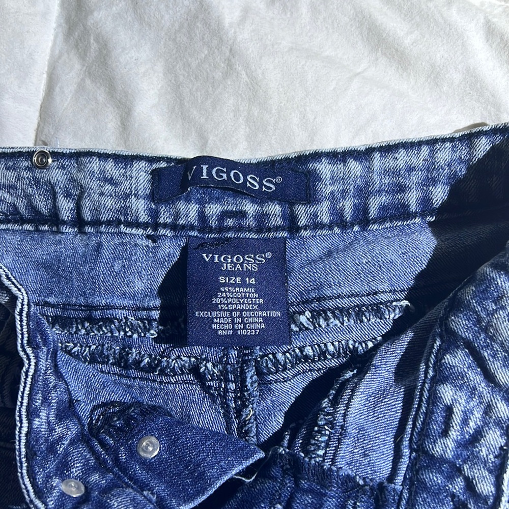 Vigoss Acid-Wash Shorts Size 14